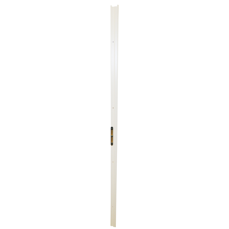 MONTANT DE PORTE COTE GAUCHE +GACHE 54X41 - HAUTEUR 1988 MM USINE ENROBE BLANC