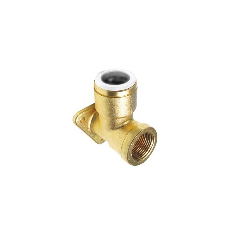 raccord Coude de plaque arrière 15mm fileté 15/21mm