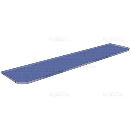 Tablette en verre poli 580 x 100 x 5