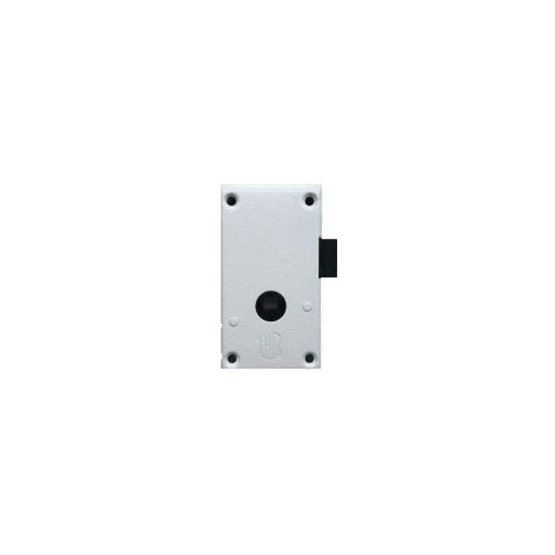 SERRURE DROITE BLANCHE MONTAGE EN APPLIQUE SANS CONDAMNATION SPECIAL PORTES CHAMBRES
